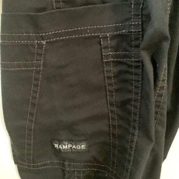 Rampage Womens Paisley Print Scrub Top & Black Pants Set S Cotton Blend - Picture 10 of 15